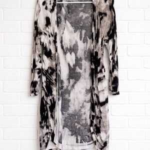 Stylish Black and Gray Women's Cardigan